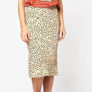 Cupcake & Cashmere Chetah Print Skirt